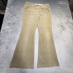Mudd Jeans Pants Juniors 13 Beige Khakis Flared Corduroy Stretch Casual
